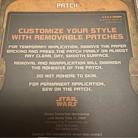 Star Wars Galaxy’s Edge Black Spire Outpost Millennium Falcon Patch - Picture 3 of 3